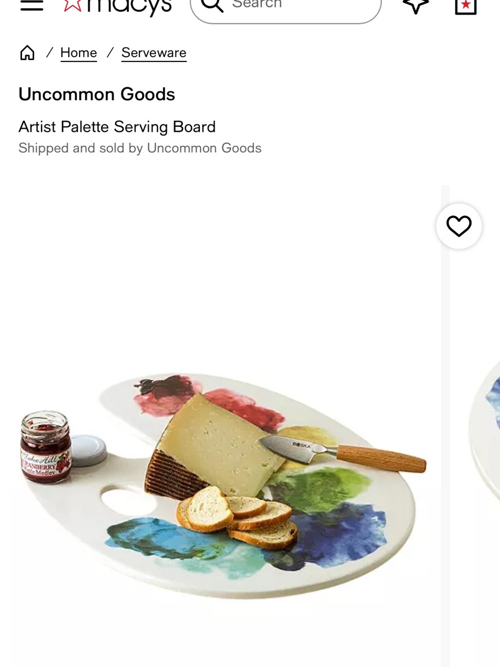 Artist Paint Palette with Multicolor Paint Blobs